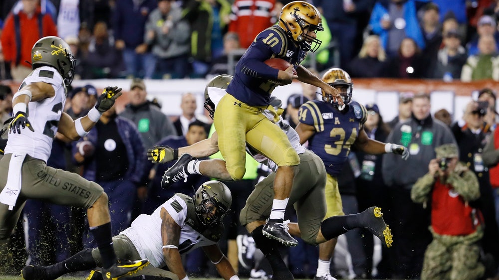 Perry tops 300 yards, Navy trickery tops Army 31-7