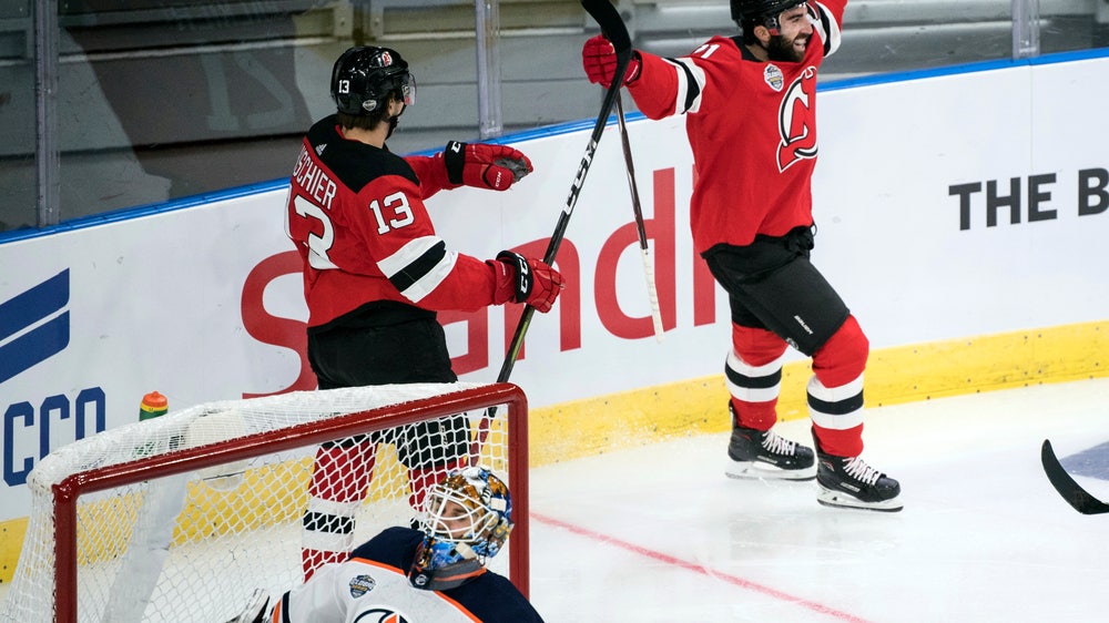 Palmieri, Zajac help Devils beat Oilers in Sweden
