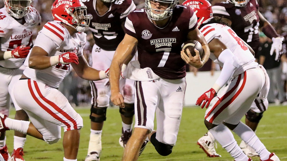 Fitzgerald, No. 16 Mississippi State rout La.-Layayette