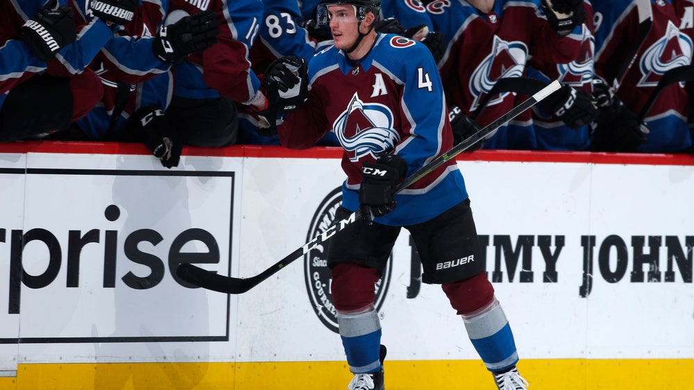 Barrie, Grubauer help Avs hold on for 4-3 win over Knights