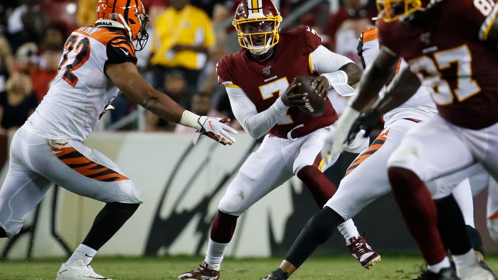 Haskins up and down, Finley strong as Bengals beat Redskins