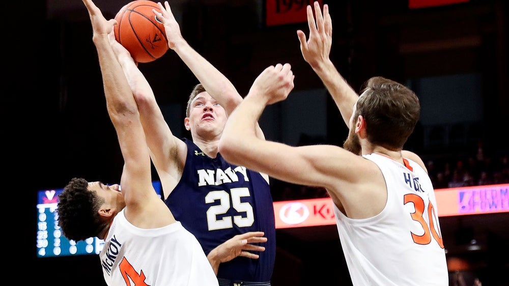 Clark helps No. 16 Virginia hold off Navy 65-56