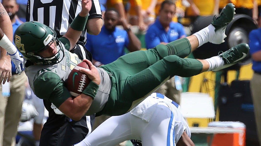 Harris 3 TDs in first start as Duke beats Baylor 40-27