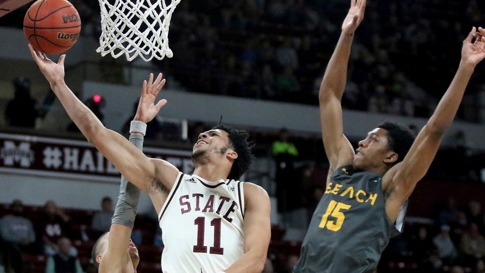 Weatherspoon leads No. 17 Mississippi St over LBSU 79-51