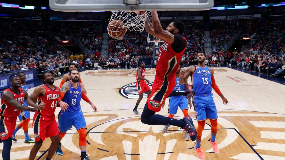 Davis’ 44 points, 18 rebounds, helps Pelicans top Thunder