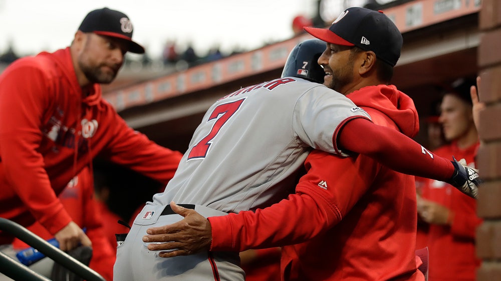 Kurt Suzuki hits two-run homer to lead Nationals past Giants