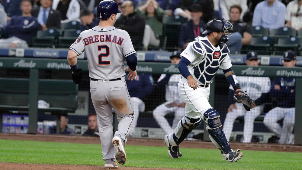 Astros use big 1st inning to hold off Mariners 4-2