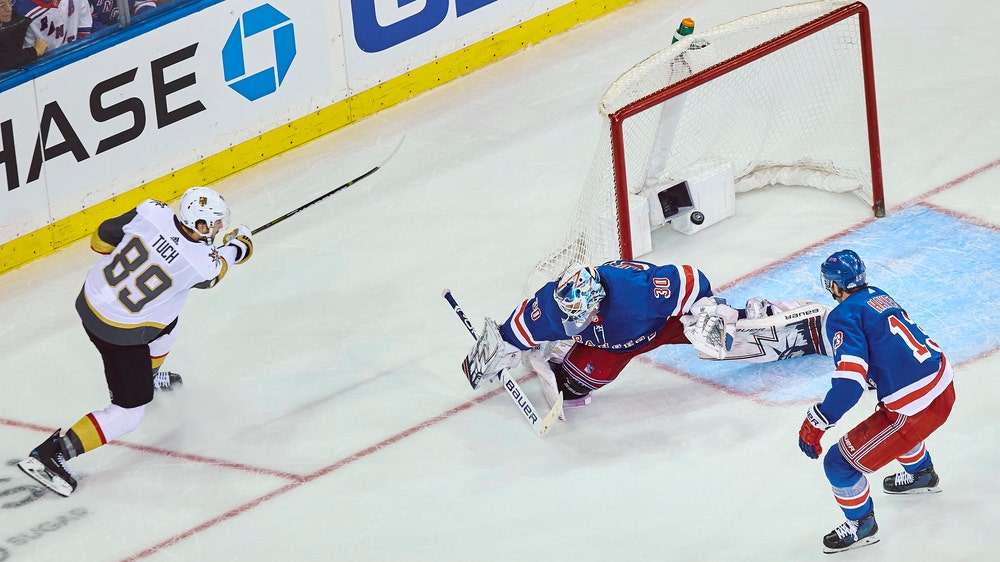 Tuch scores OT game-winner, Golden Knights top Rangers 4-3