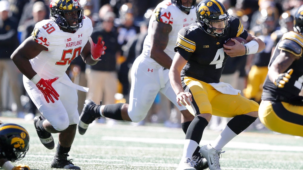 No. 19 Iowa pummels Maryland 23-0 for 3rd straight win