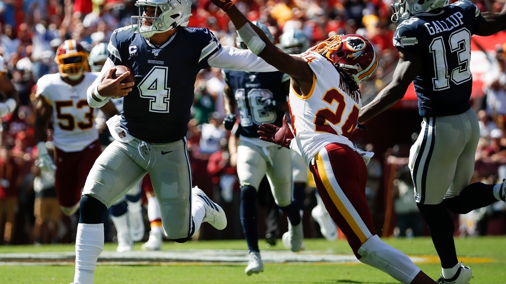 Dak double: Cowboys' Prescott beats Redskins with legs, arm