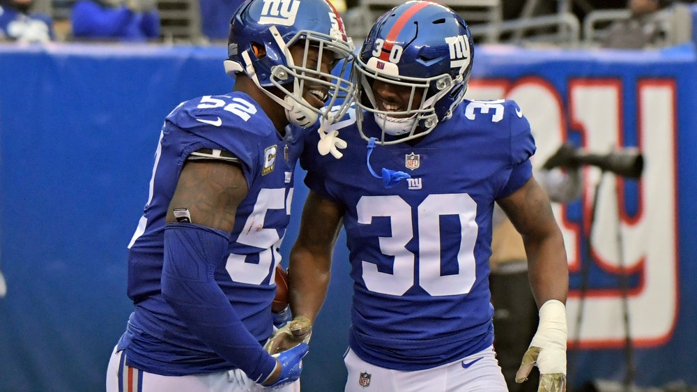 Barkley scores 3 TDs, Manning throws 2, Giants win again