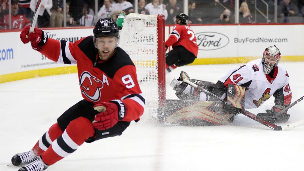 Hall has 2 goals, 2 assists as slumping Devils beat Senators