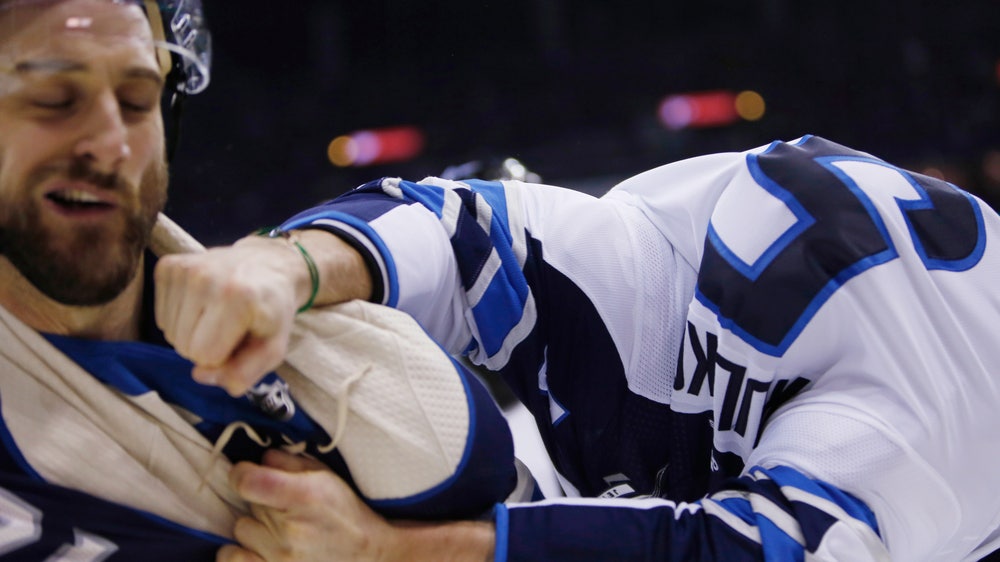 Wheeler’s 4 goals power Jets over Blue Jackets 5-2