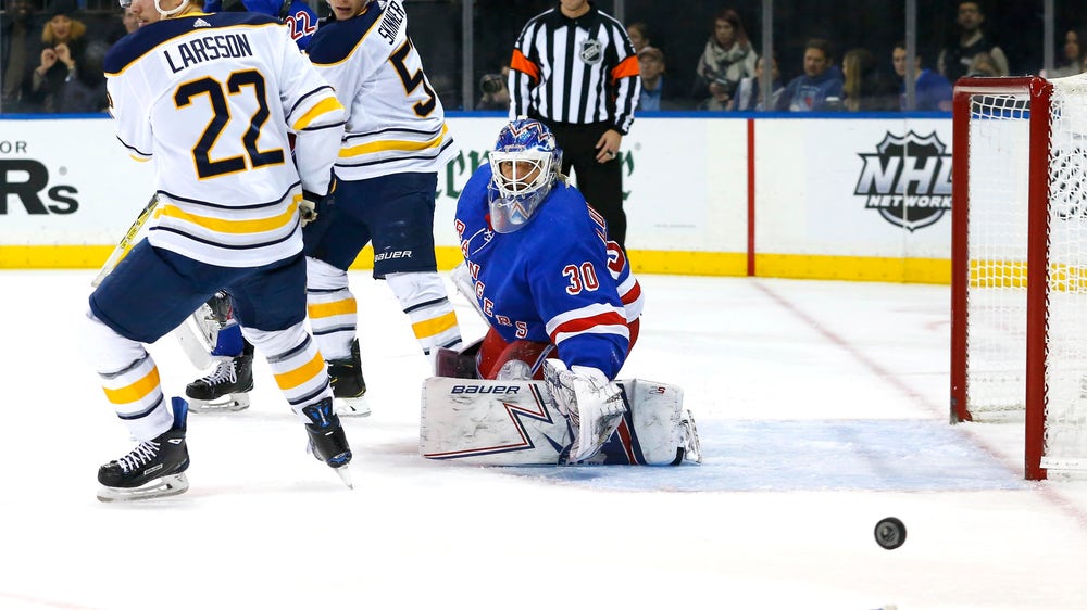 Lundqvist, Vesey lead Rangers to 3-1 win over Sabres