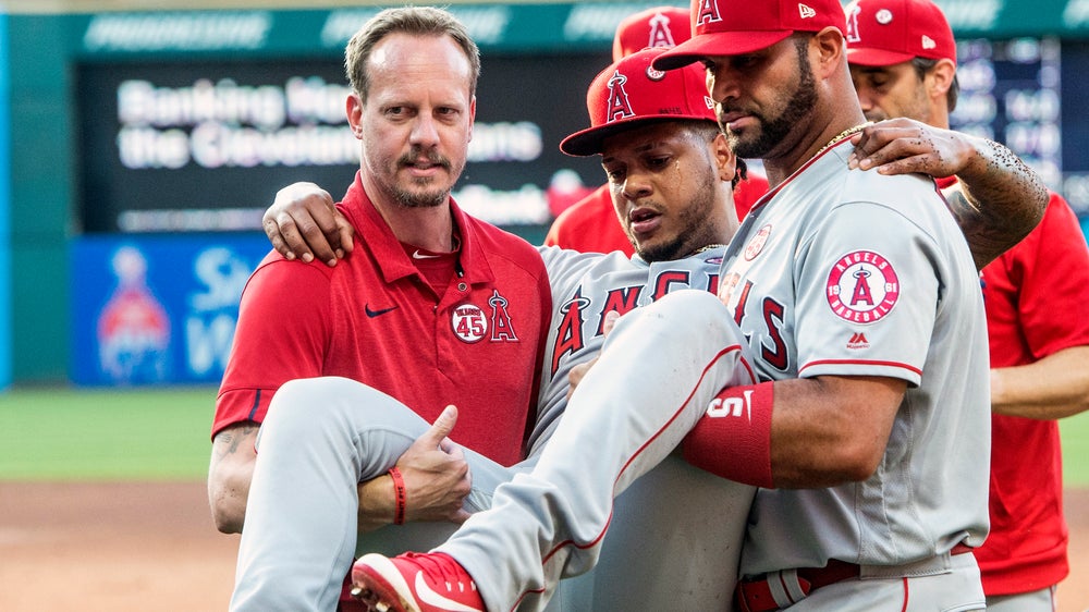 Angels RHP Peña goes on injured list with torn ACL