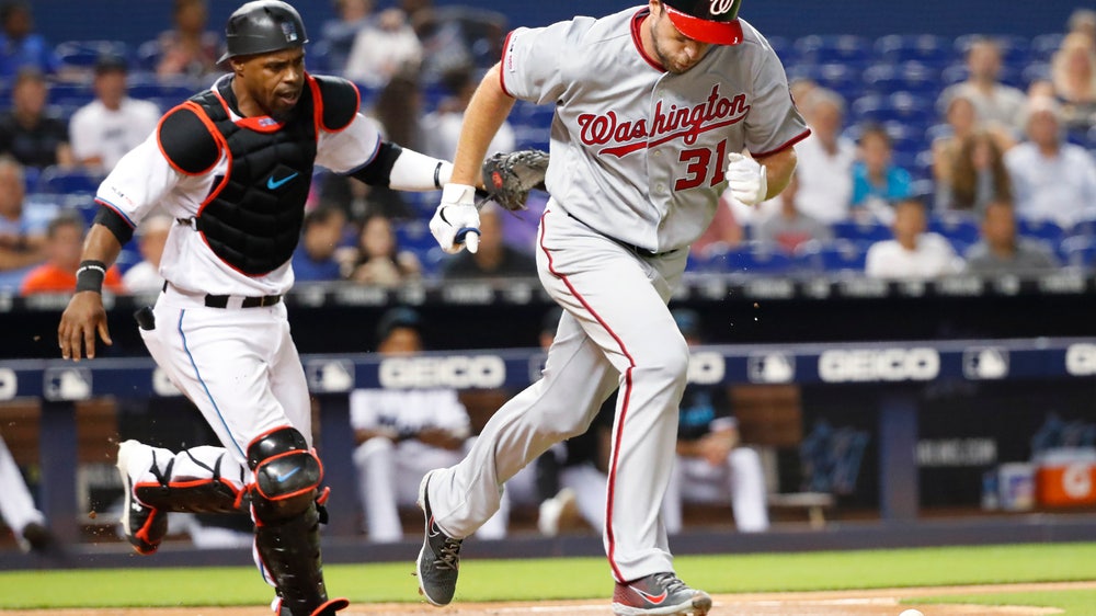 Scherzer fans 10, wins 5th straight start, Nats beat Marlins