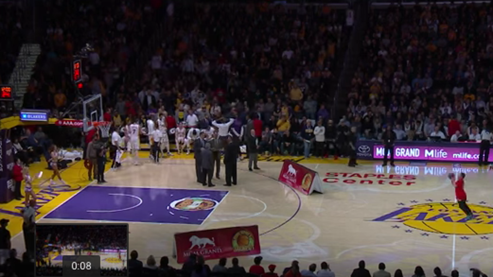 Lakers fan drains half-court shot to win $95K, will use prize to see Kobe's finale