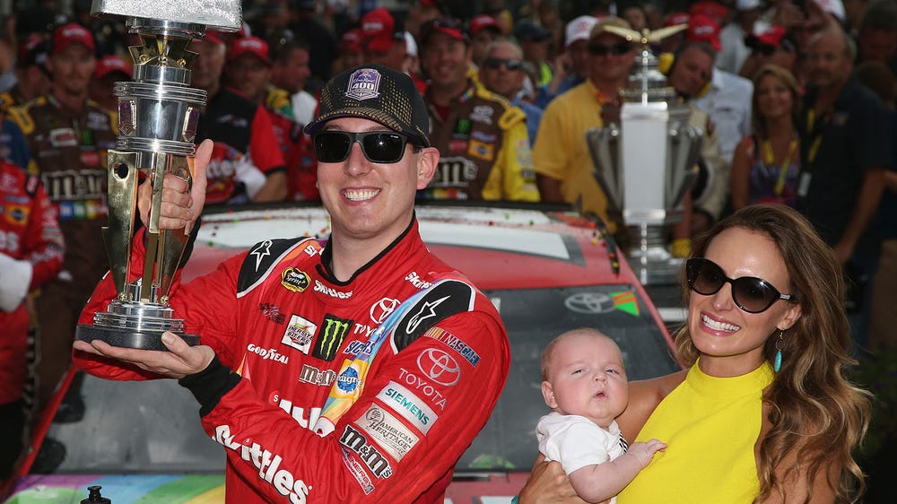 Kyle Busch celebrates Brickyard 400 win at Steak 'n Shake