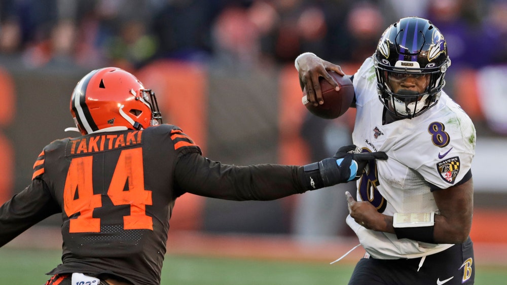 Ravens clinch AFC's top seed by beating Browns 31-15