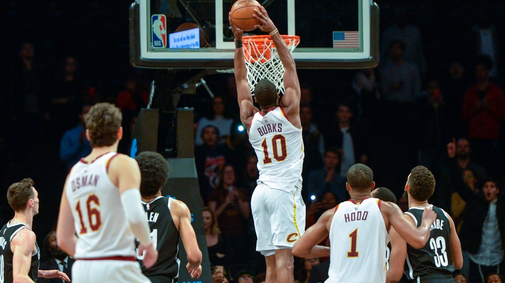 Burks’ late dunk seals Cavs’ 99-97 win over slumping Nets