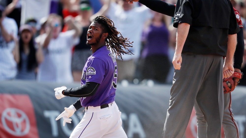 Tapia hits bases-loaded triple to lift Rox over D’backs 8-7