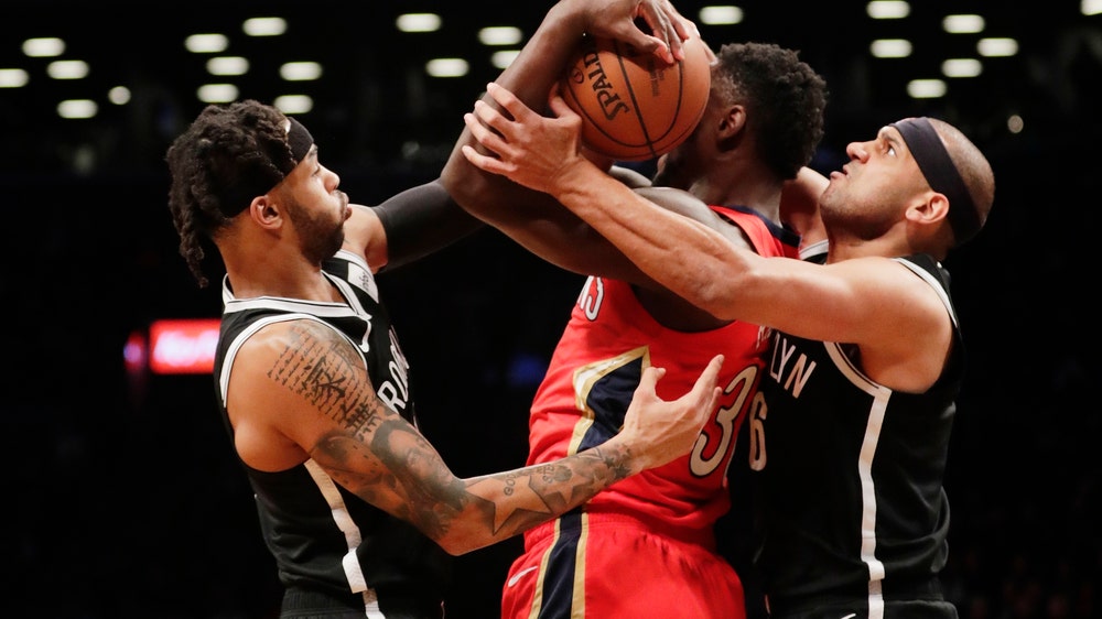 Nets build big lead, hold off Davis, Pelicans 126-121