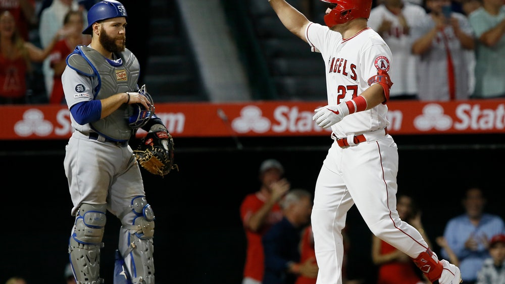Trout hits tying HR, and Angels rally to beat Dodgers 5-3