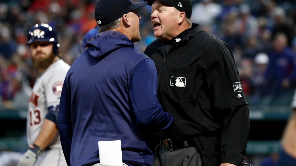Astros manager, hitting coach by ejected by home plate ump