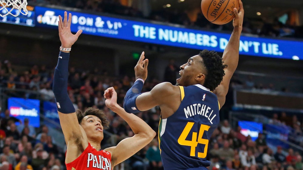Mitchell scores 37 with Gobert out as Jazz beat Pelicans