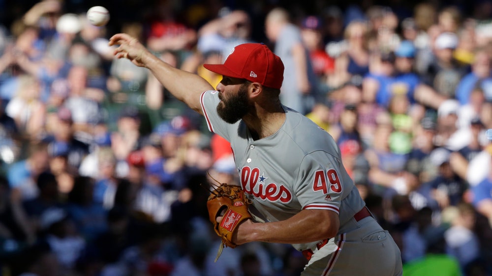 Phillies get 4 HRs, strong outing by Arrieta to beat Brewers