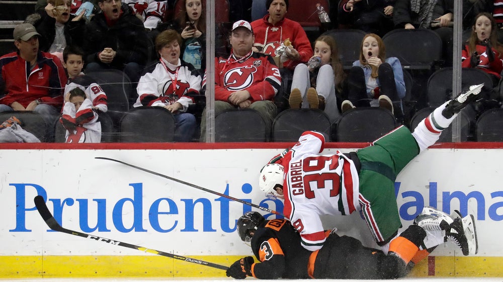 Devils F Gabriel suspended for hit on Flyers F Patrick