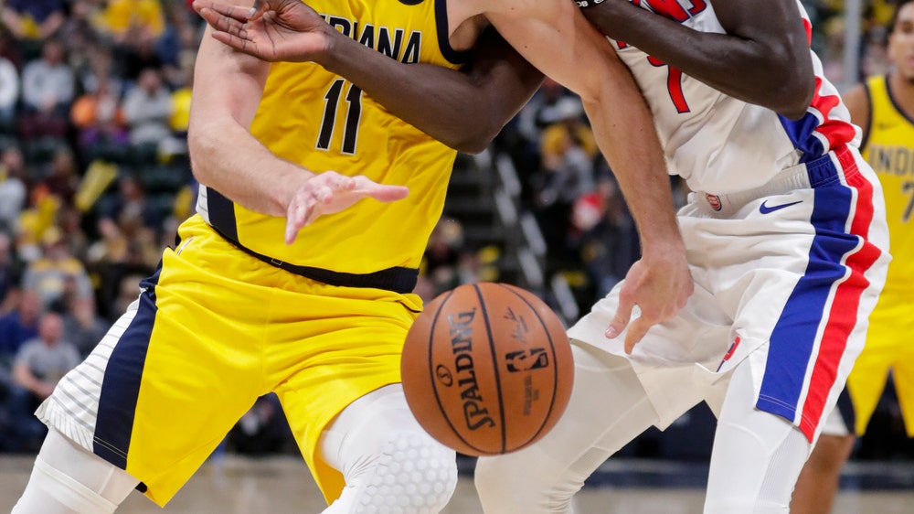 Short-handed Pacers rally for 112-106 win over Pistons