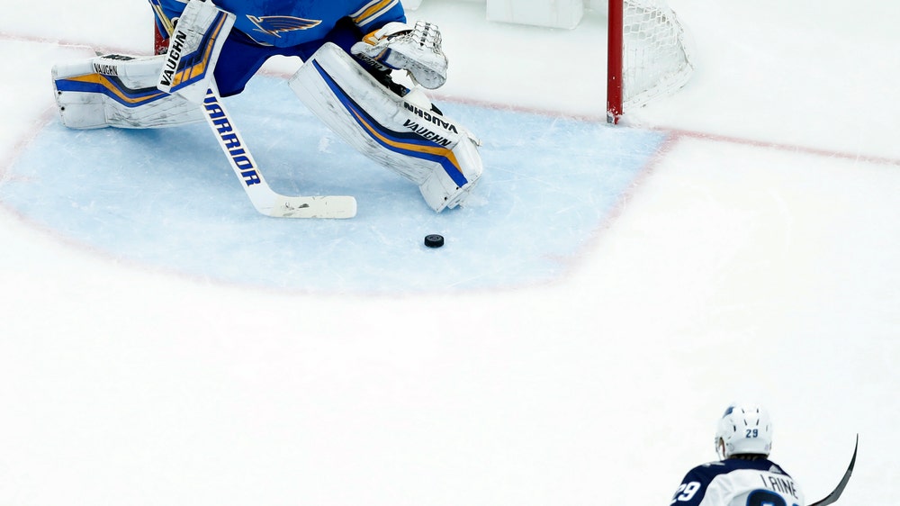 Laine nets 5 goals, Jets defeat Blues 8-4