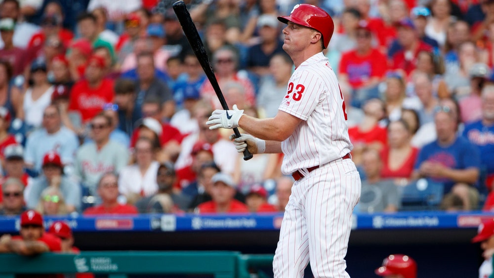 Phillies lose left fielder Jay Bruce to right oblique strain
