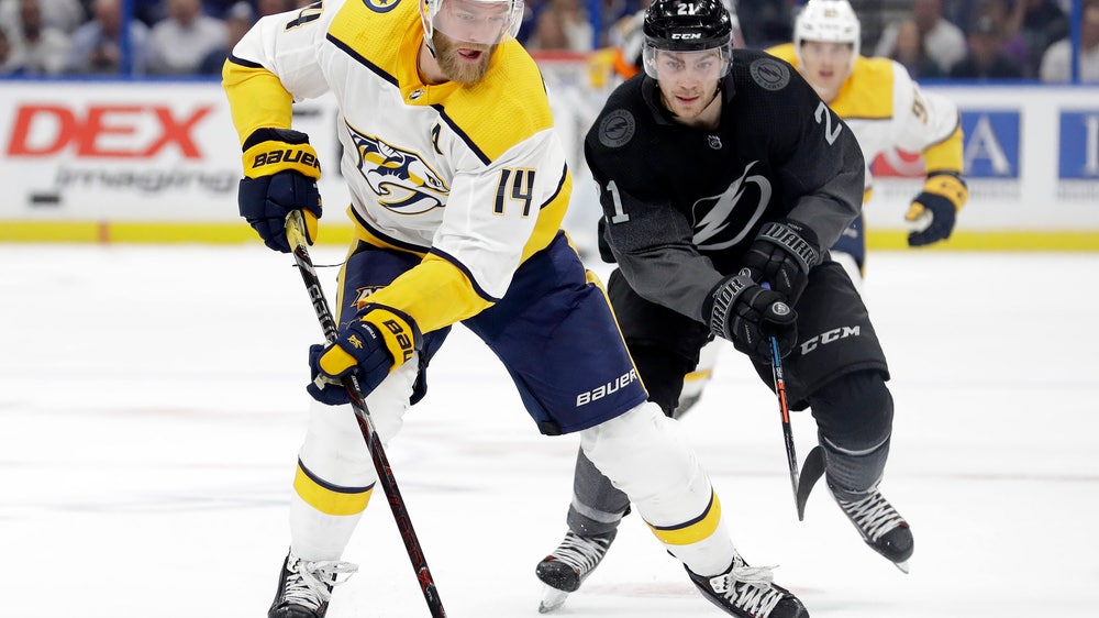 Ellis scores in OT, Predators beat Lightning 3-2