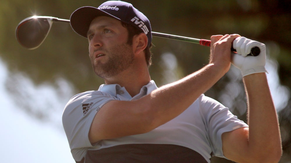 Rahm matches course record, takes 5-shot lead in Spain