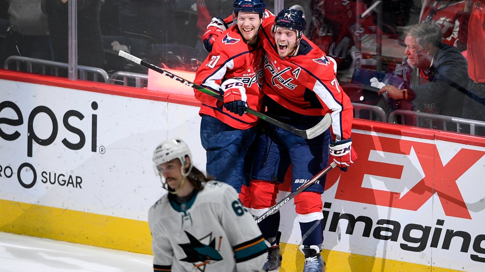 Eller's goal completes Capitals' stunning OT win over Sharks