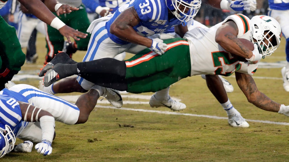 Duke beats Miami 27-17 to snap 5-game slide
