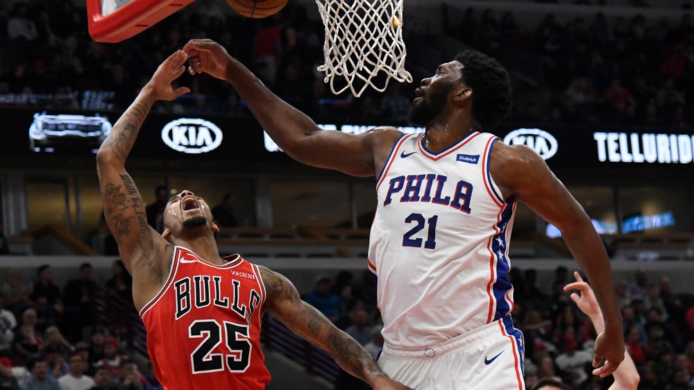 Embiid may miss 76ers' playoff opener with knee issue