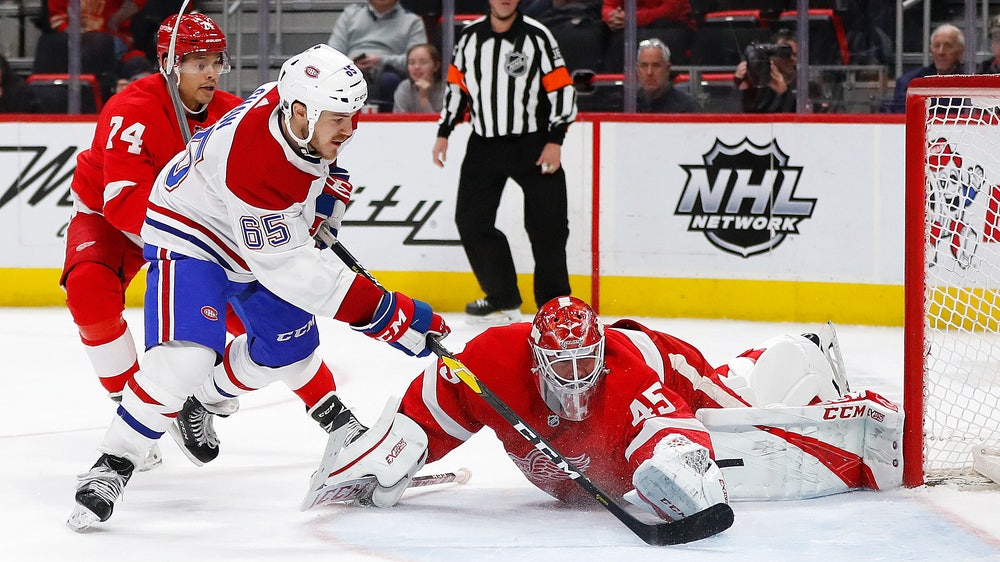 Shaw, Domi lead Canadiens to 8-1 rout of Red Wings
