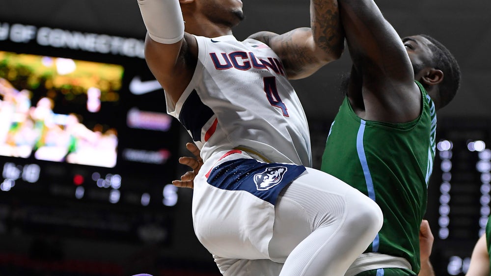 Adams scores 31 to lead UConn to 87-71 win over Tulane