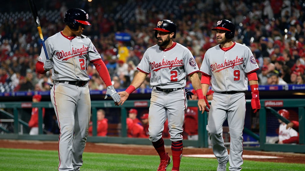 Hellickson, Adams, Rendon help Nationals rout Phillies 15-1