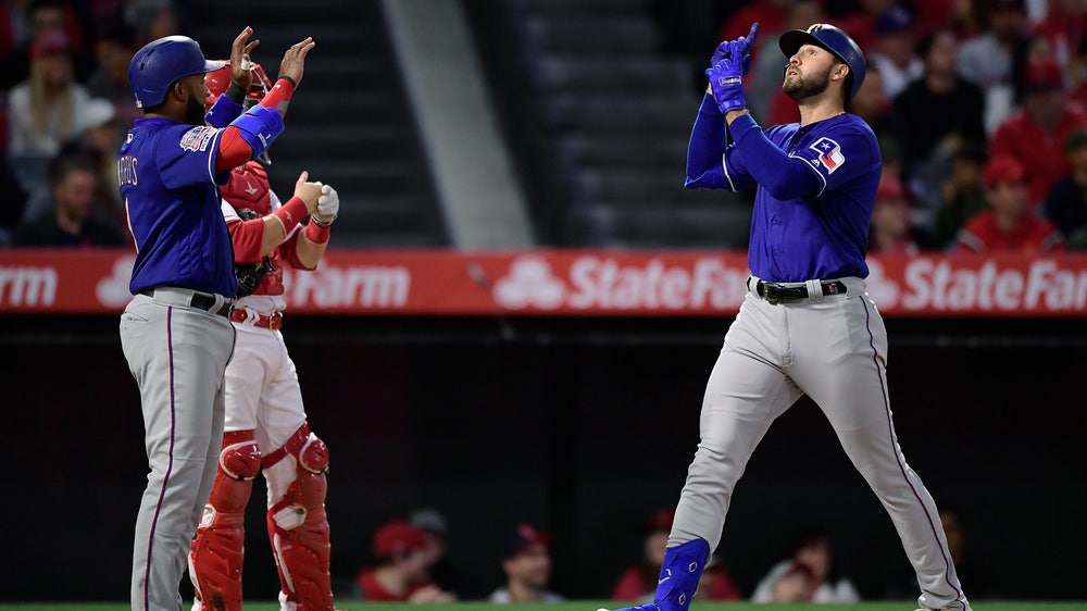 Rangers ride big 1st inning past struggling Angels, 11-4