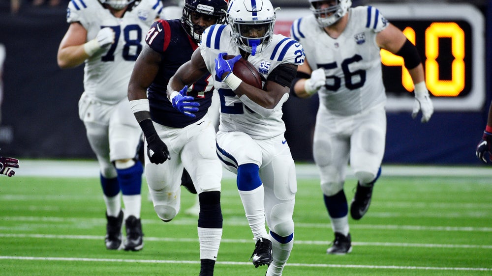Colts use balanced attack to down Texans 21-7 in wild card
