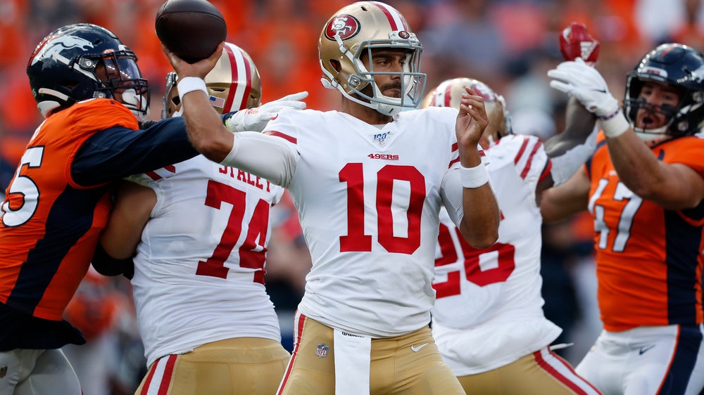 Shanahan downplays Garoppolo's rough return to action