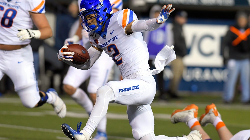 No. 20 Boise State runs over Utah State for 56-21 win