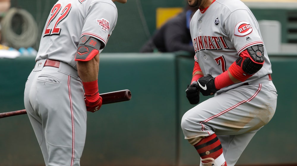 Reds avoid sweep with 3-0 win against A’s