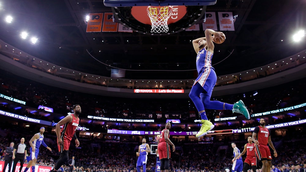 76ers overcome Embiid’s absence to top Heat 106-102