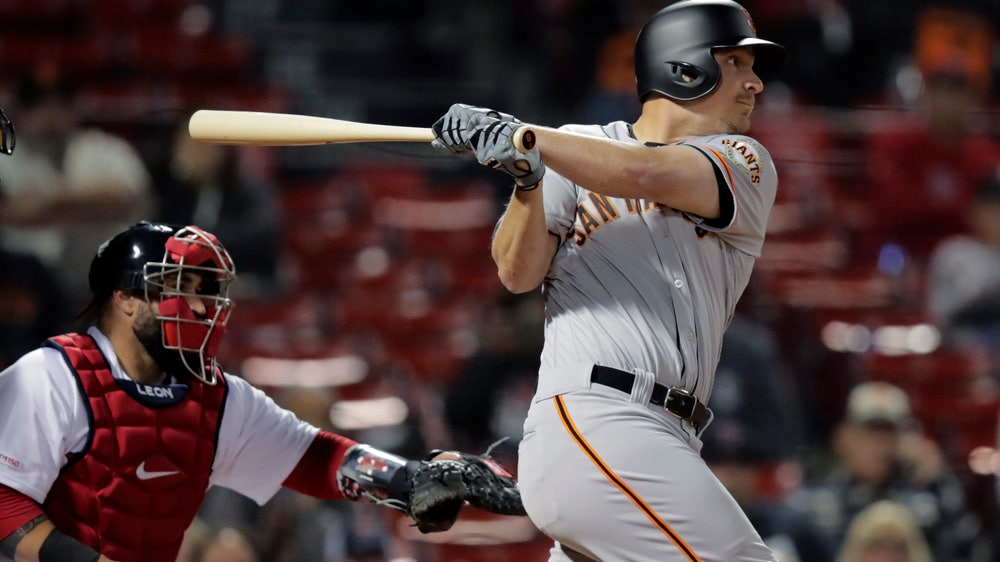Yaz's grandson Mike hits HR; Giants beat Red Sox 7-6 in 15
