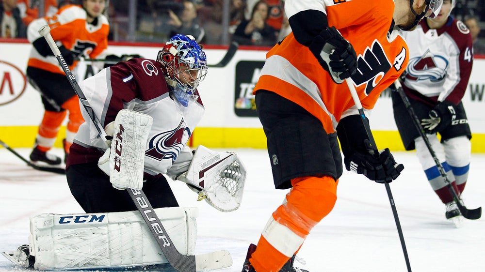 Rantanen scores twice, leads Avalanche past Flyers 4-1